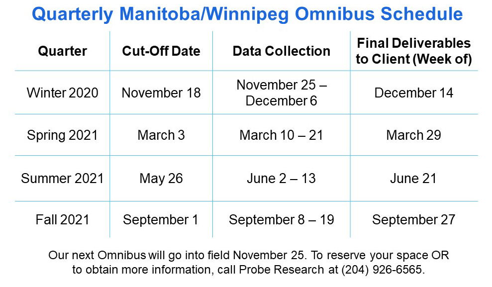 November MB Omni Schedule