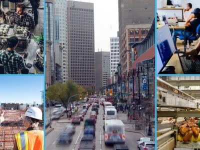image showing scenes typical of the Manitoba economy